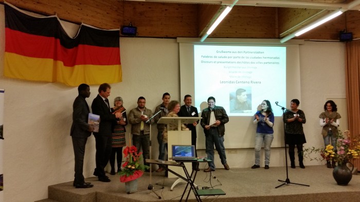 Vertreter der Stadtspartnerschaft Solingen - Matagalga - Thies - Tarragona in Solingen Nov 2014